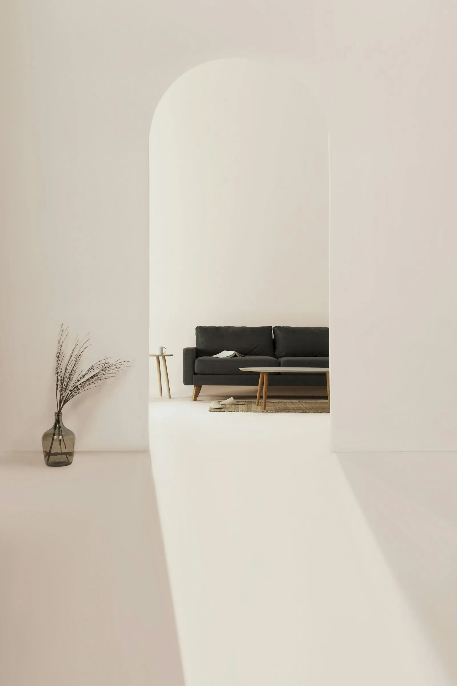 Minimal, light-filled architectural space