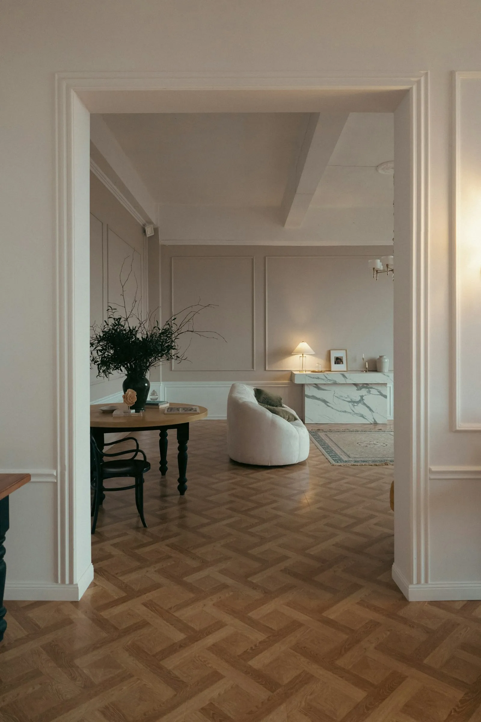 Refined, considered interior — a calm setting for care